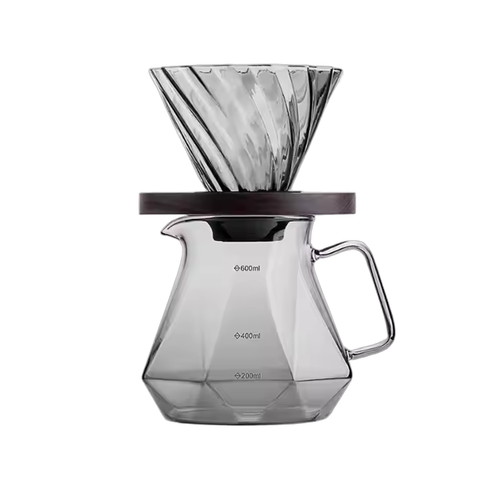 Pour Over Sæt Glas 600ML