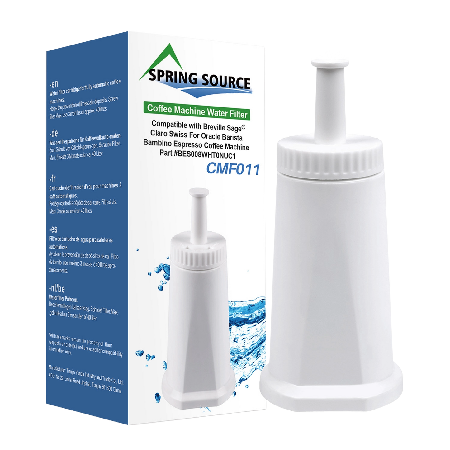 Spring Source Vandfilter til Sage 1-pak