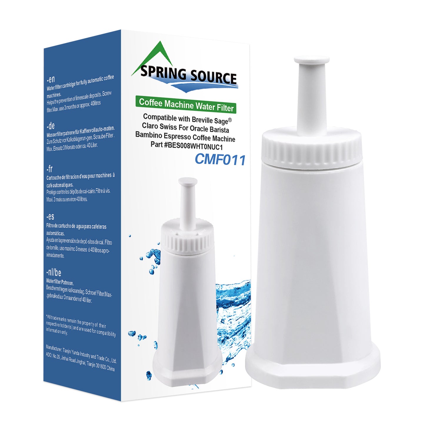 Spring Source Kalkfilter til Sage 1-pak