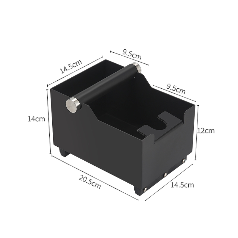 Knockbox Med Prepstation Rustfrit Stål 20x14cm